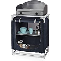 Los mejores  - CAMPART Travel KI-0752 Cocina de Camping Valencia- con Paravientos- Bolsa de Almacenamiento incluida- 1 Puerta- Azul